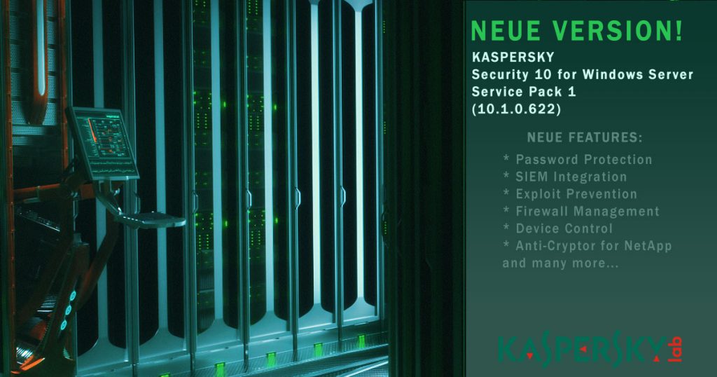 kaspersky security 10 for windows server service pack 1